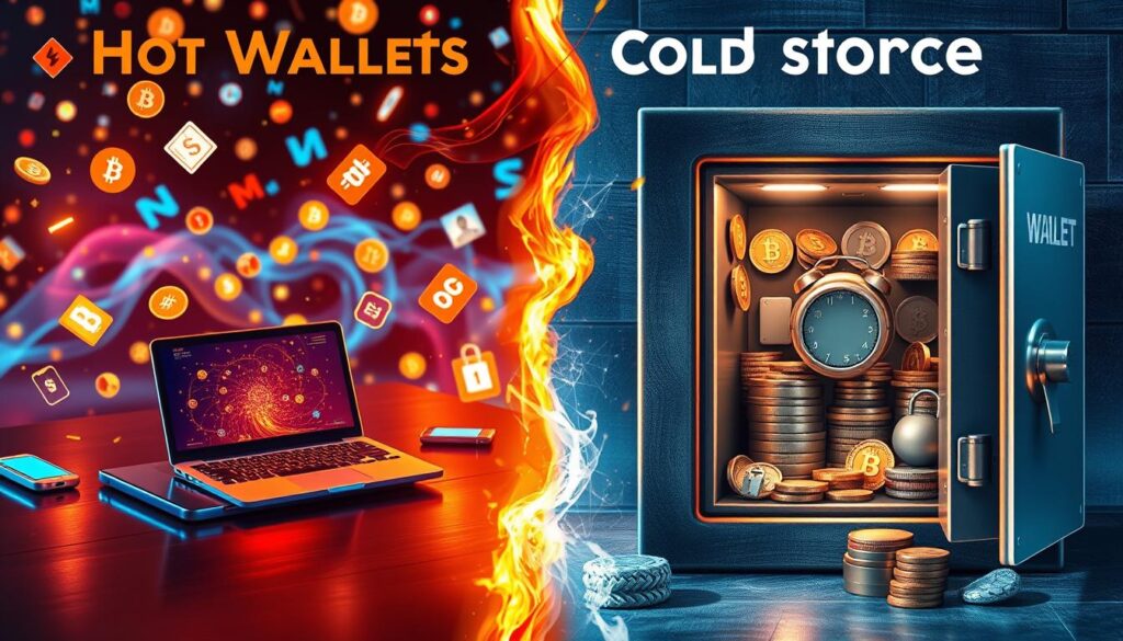 hot wallets vs cold storage